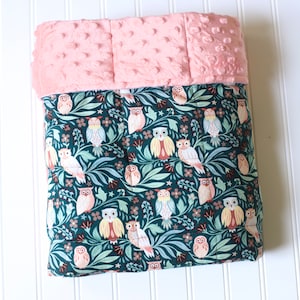 Owl Weighted Blanket for Child, Girls Weighted Blanket - Teen Weighted Blanket, girls gift, Weighted Blanket for kids birthday Gift