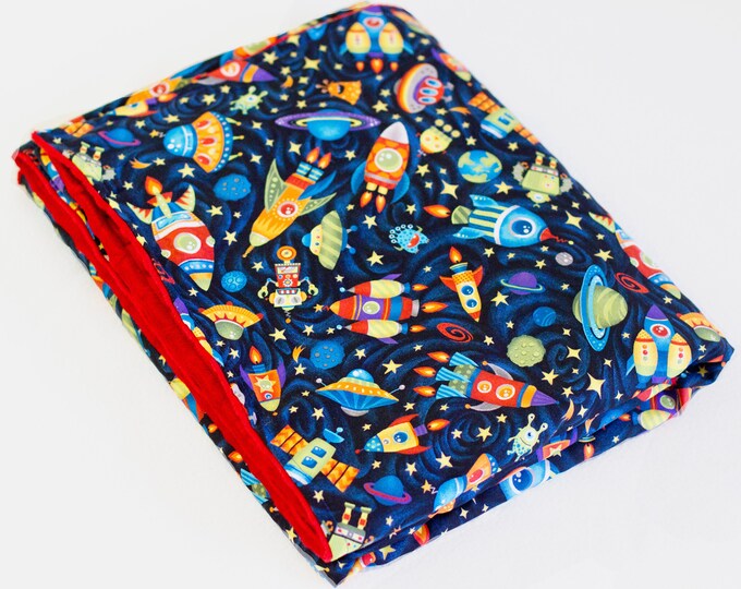 Ready to Fill Space Weighted Blanket Childs Weighted Blanket Etsy