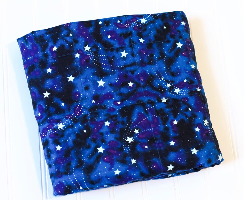 Weighted Blanket Space Weighted Blanket Glow in the Dark Etsy