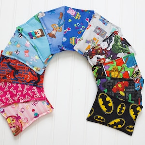 Character Boo Boo Bags - Childs Washable Cold Bags - Fidget - Kids Cold Pads - Sensory Bag, Kids Gift, glass beads