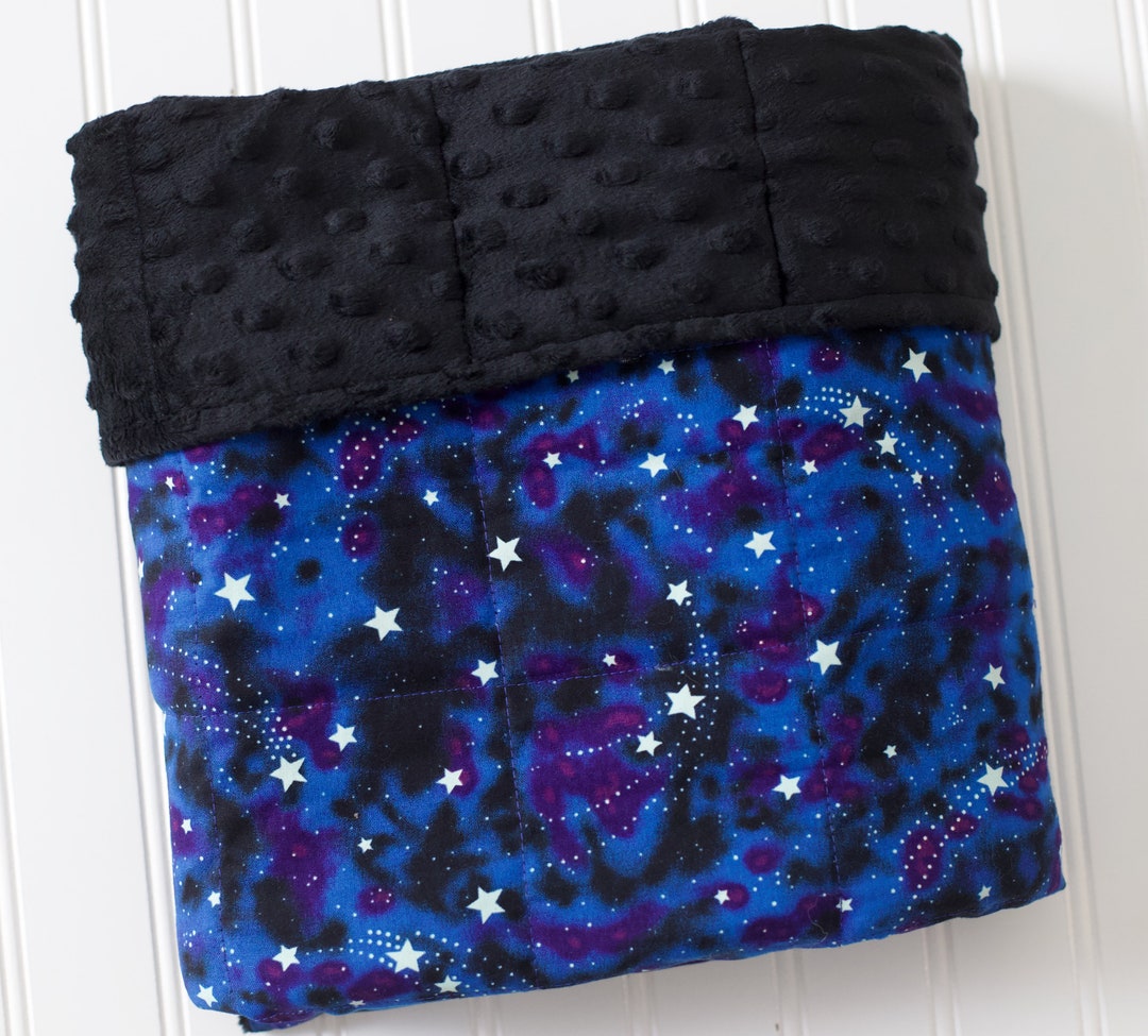Weighted Blanket Space Weighted Blanket Glow in the Dark Etsy