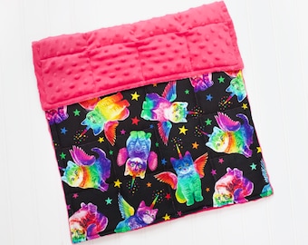 Unicorn Cats Weighted Lap Pad, Autism, Anxiety, ADHD, Sensory, Calming blanket