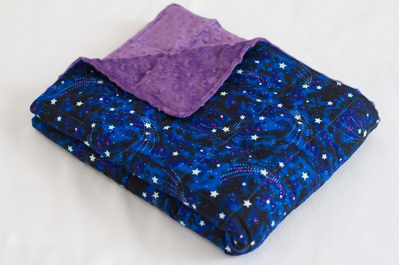 Weighted Blanket Space Weighted Blanket Glow in the Dark Etsy