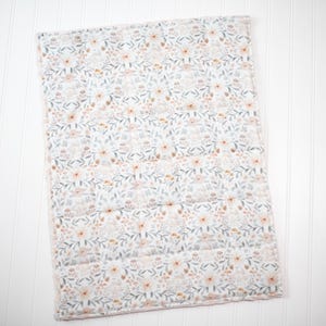 Floral Weighted Lap Pad: Bunnies, Mushrooms, Anxiety Relief, Therapy Blanket, SPD Autism, Sleep image 4
