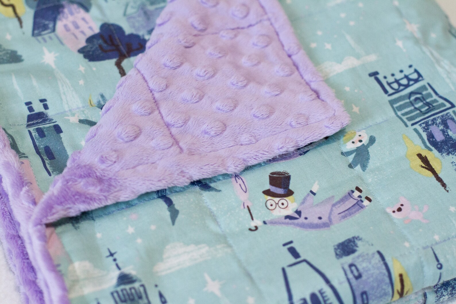 Weighted Blanket Childs Weighted Blanket Peter Pan Neverland Etsy