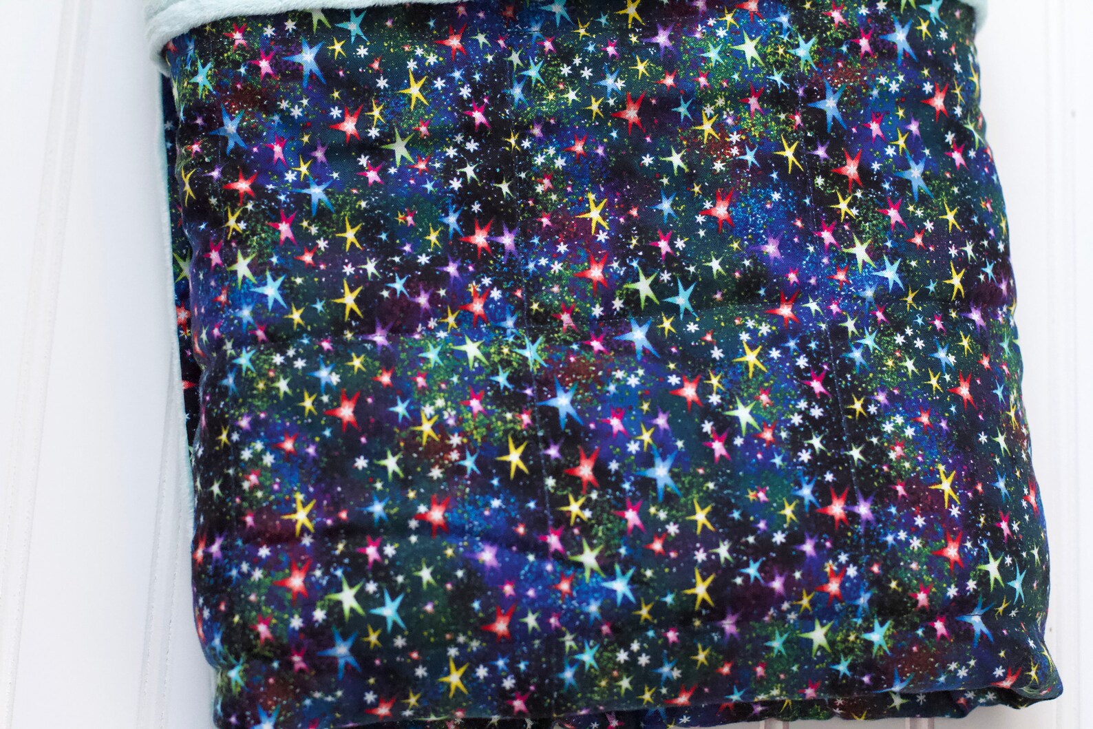 Weighted Blanket Rainbow Stars Weighted Blanket Teen Etsy