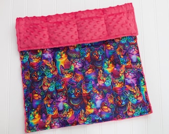 Cat Weighted Lap Pad: ADHD, Autism, Anxiety, Calming blanket