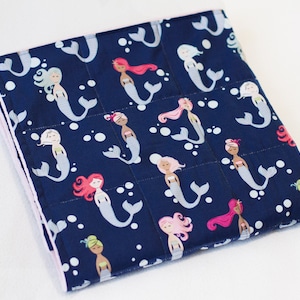 Mermaid Weighted Blanket for Child, Anxiety Relief, Minky Blanket, Teen Weighted Blanket, Weighted Blanket for Kids, Gift for girls