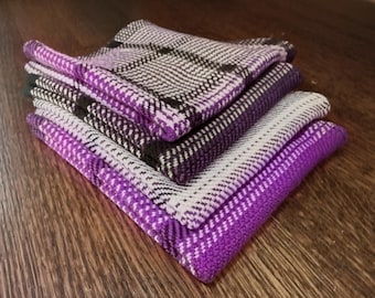 Handgeweven katoenen washandjes