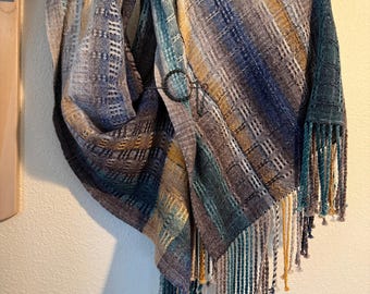 Chal de lana merino 100% superwash de 24 x 80 pulgadas: increíblemente suave y cálido.