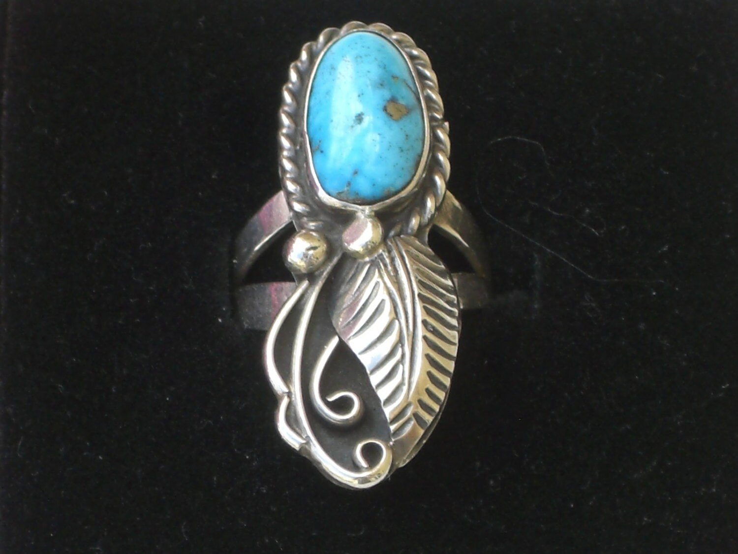 Sterling Silver Turquoise Ring South Western Vintage - Etsy