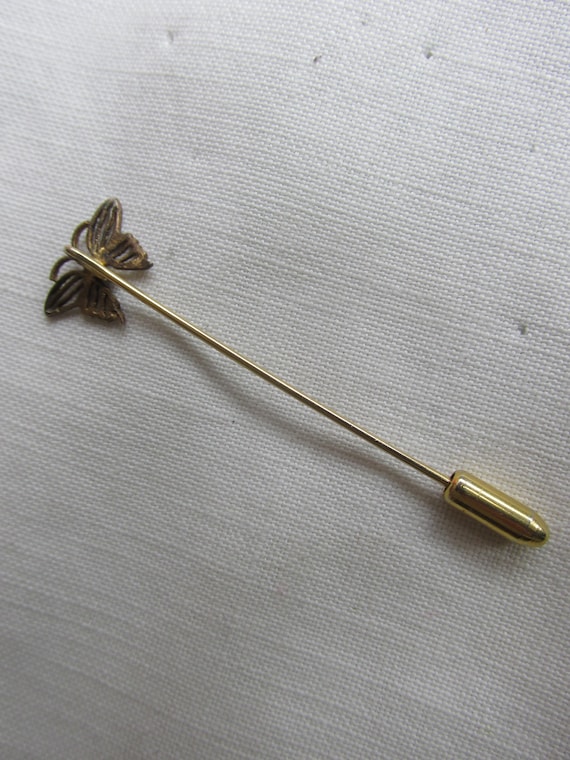 Butterfly Stick Pin - Vintage - image 3