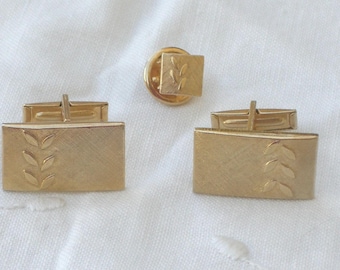 Cuff Links and Tie Tack Boxed Set - Vintage