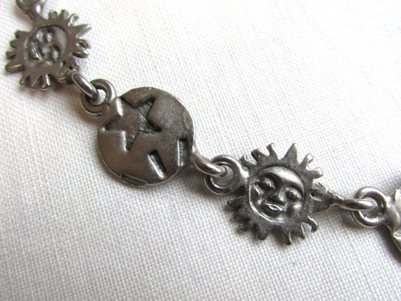 Necklace with Sun and Stars - Vintage - image 4