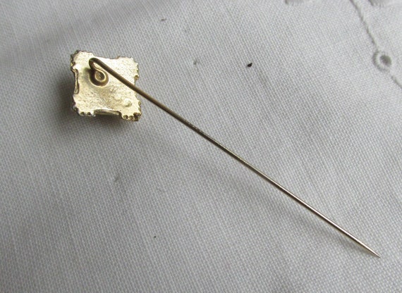 Stick Pin with Faux Pearls - Vintage - image 4