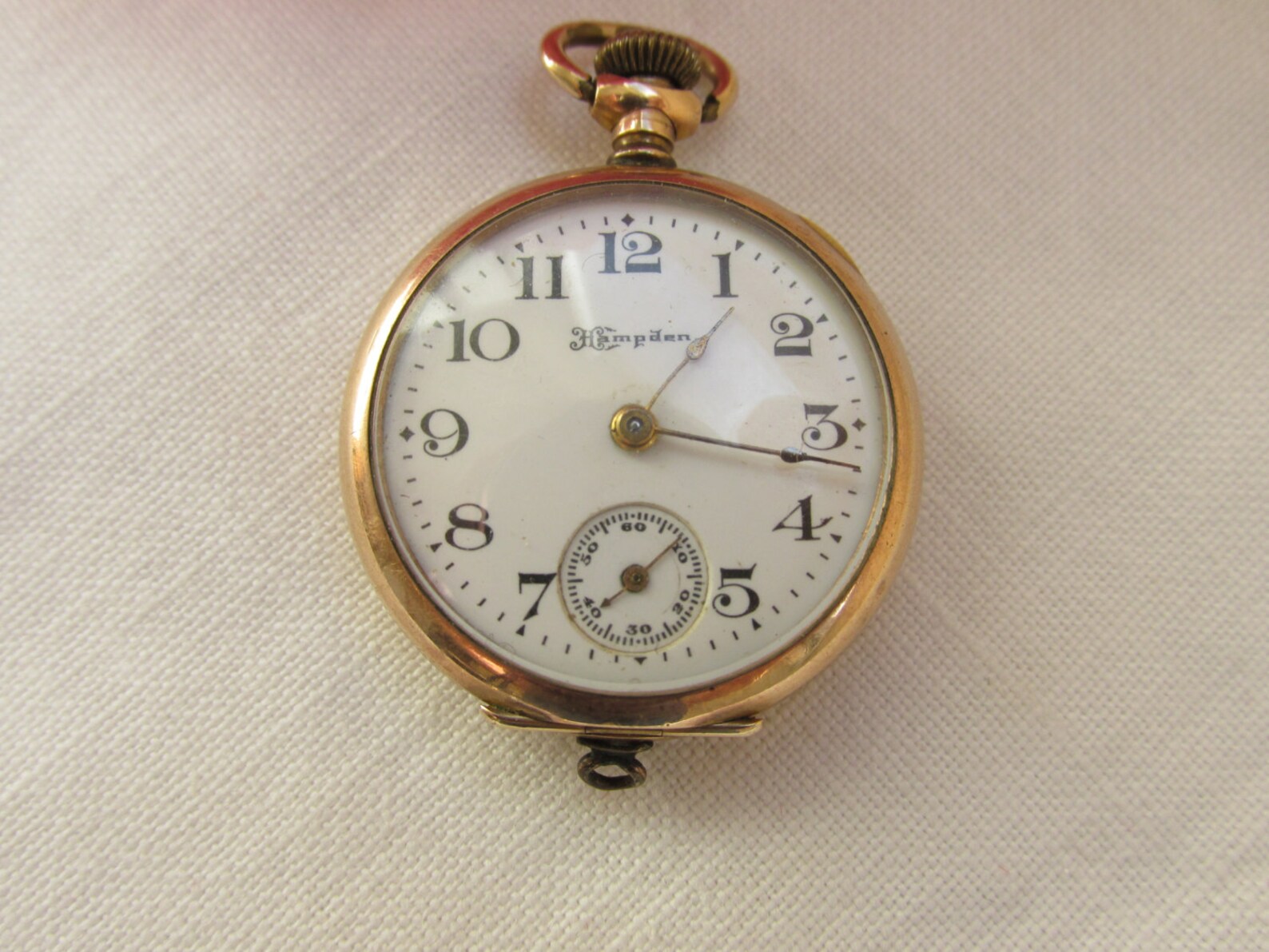 Pocket Watch Hampden Watch Antique Free Shipping Etsy