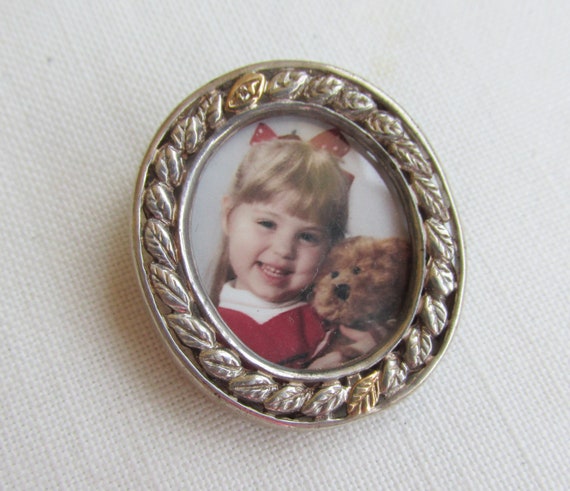 Brooch / Pendant / Photo Frame in Sterling Silver… - image 2