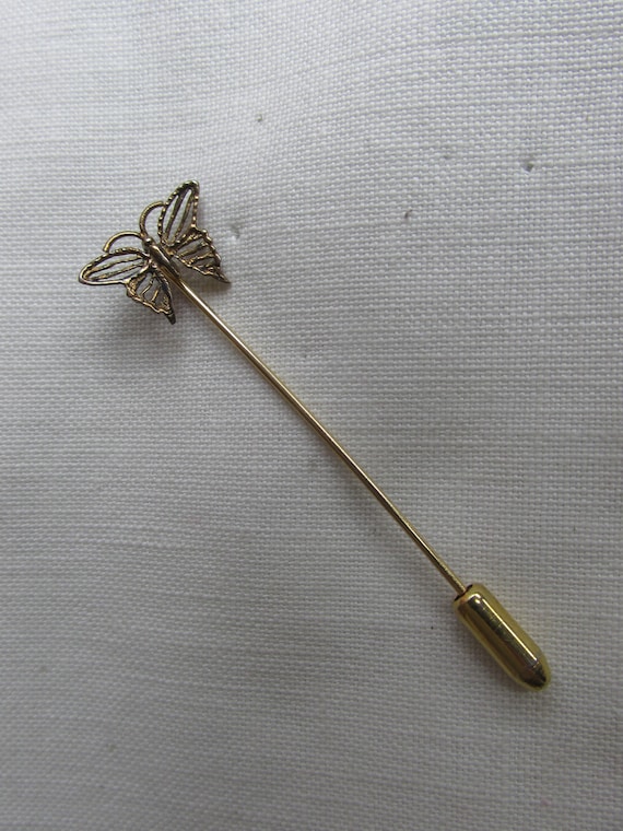 Butterfly Stick Pin - Vintage - image 1