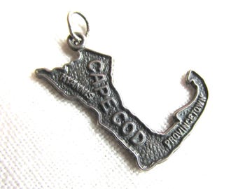 Encanto - Encanto de pulsera de bacalao de plata de ley - Vintage