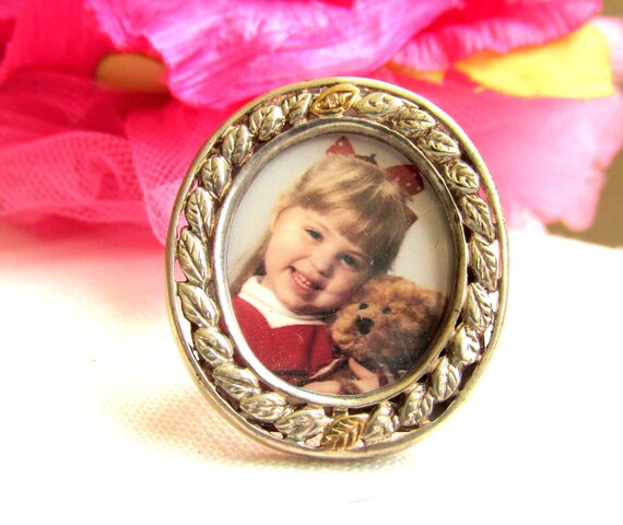 Brooch / Pendant / Photo Frame in Sterling Silver… - image 1