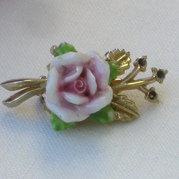 Rose Brooch Etsy