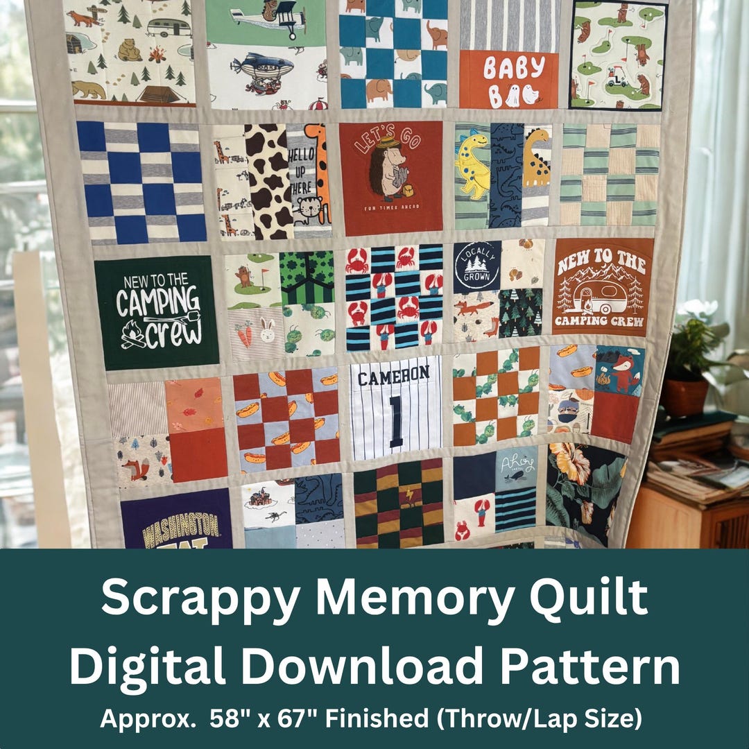 Scrappy Memory Quilt | Digital Download Pattern - Etsy