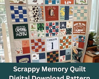 Scrappy Memory Quilt | Digital Download Pattern