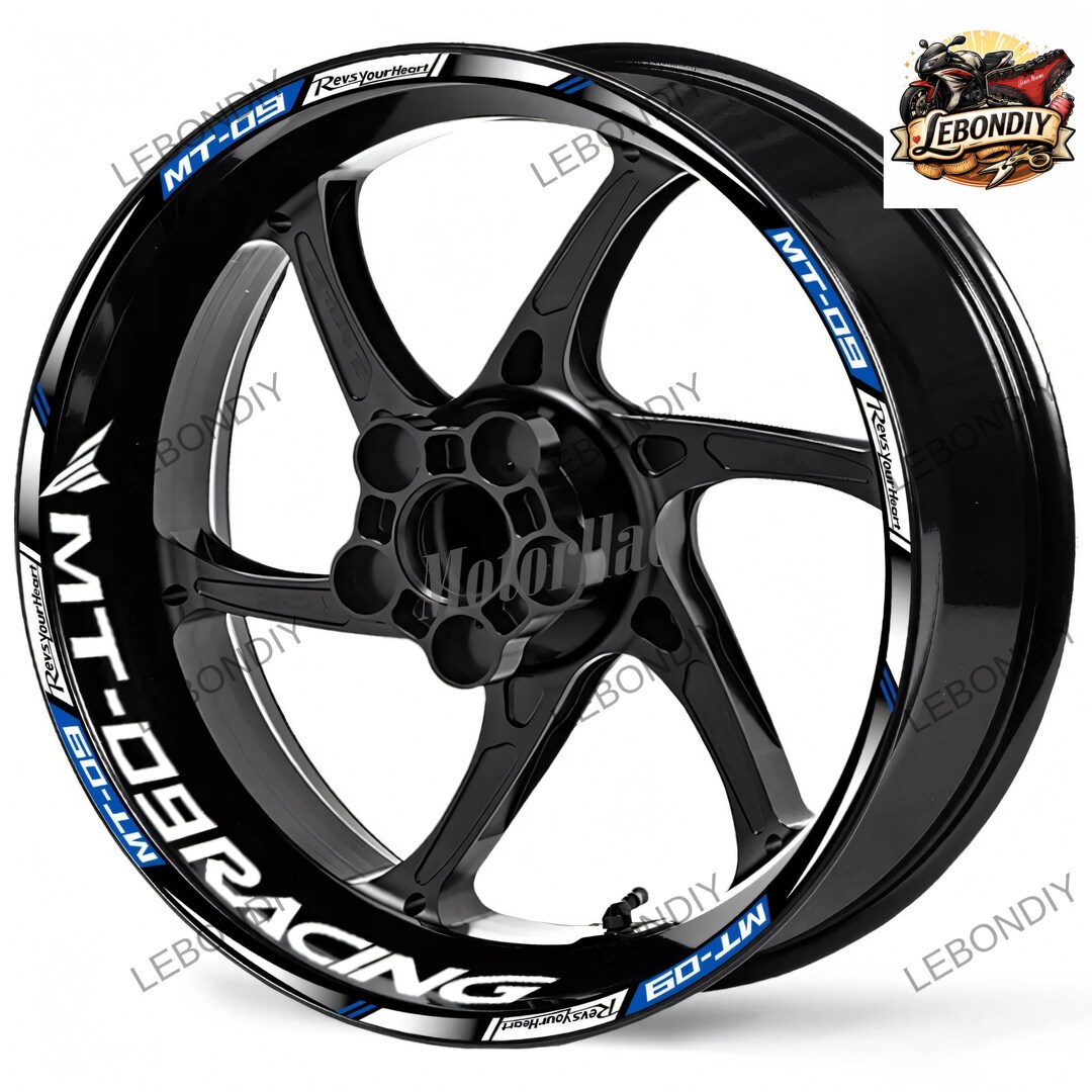 MT09 Wheel Rim Decals – Reflective Stripe Stickers for Yamaha MT-09 ...