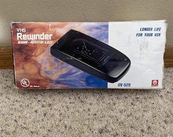 VHS Video Tape Cassette Rewinder Kinyo Uv-520 Vintage Tested!!!!!
