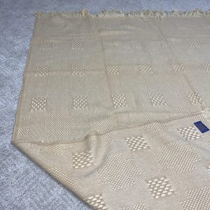 Pendleton Woven Fringe Throw Blanket 100% Wool Made In USA 57” X 68” Excellent image 4