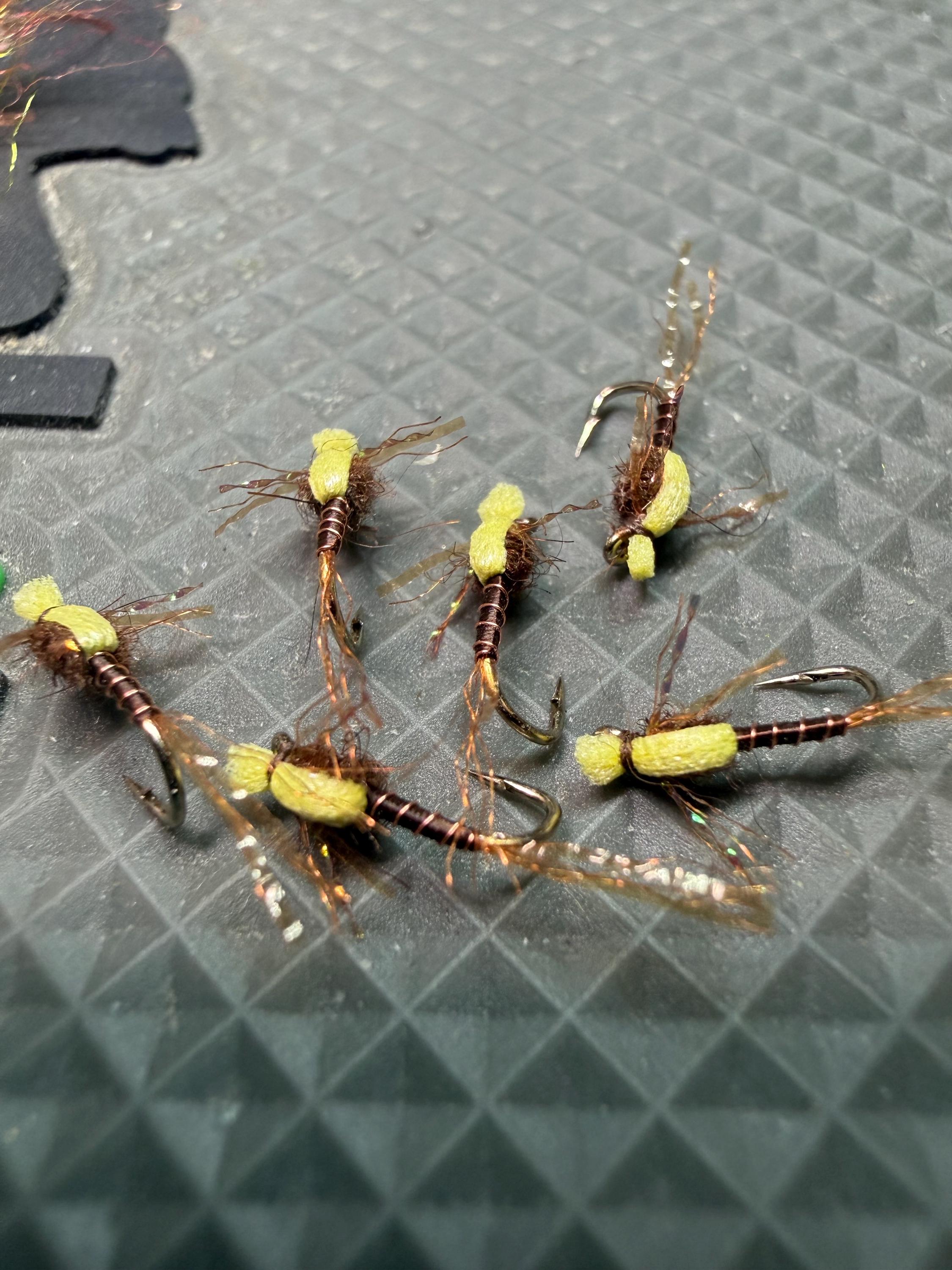 Spring Nymph Fly Patterns PMD Mayhem Nymph Fly Pattern- 3 Pack Emerger Flies for Fly Fishing. - Etsy