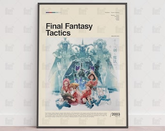Final Fantasy Tactics Advance-affisch, spelrumsaffisch, spelväggaffisch, speltryck, spelgåva, videospelsaffisch, spelvägg