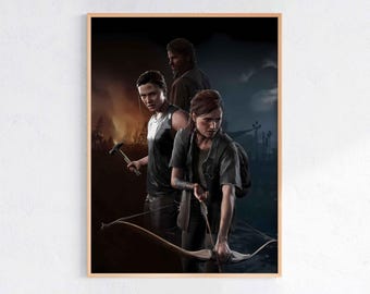 The Last of Us-affisch, spelrumsaffisch, spelväggposter, speltryckaffisch, spelgåva, videospelaffisch, spelväggkonst