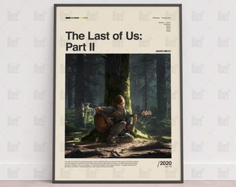 The Last of Us Part II-affisch, spelrumsaffisch, spelväggaffisch, speltryckaffisch, spelgåva, videospelaffisch, spelväggkonst