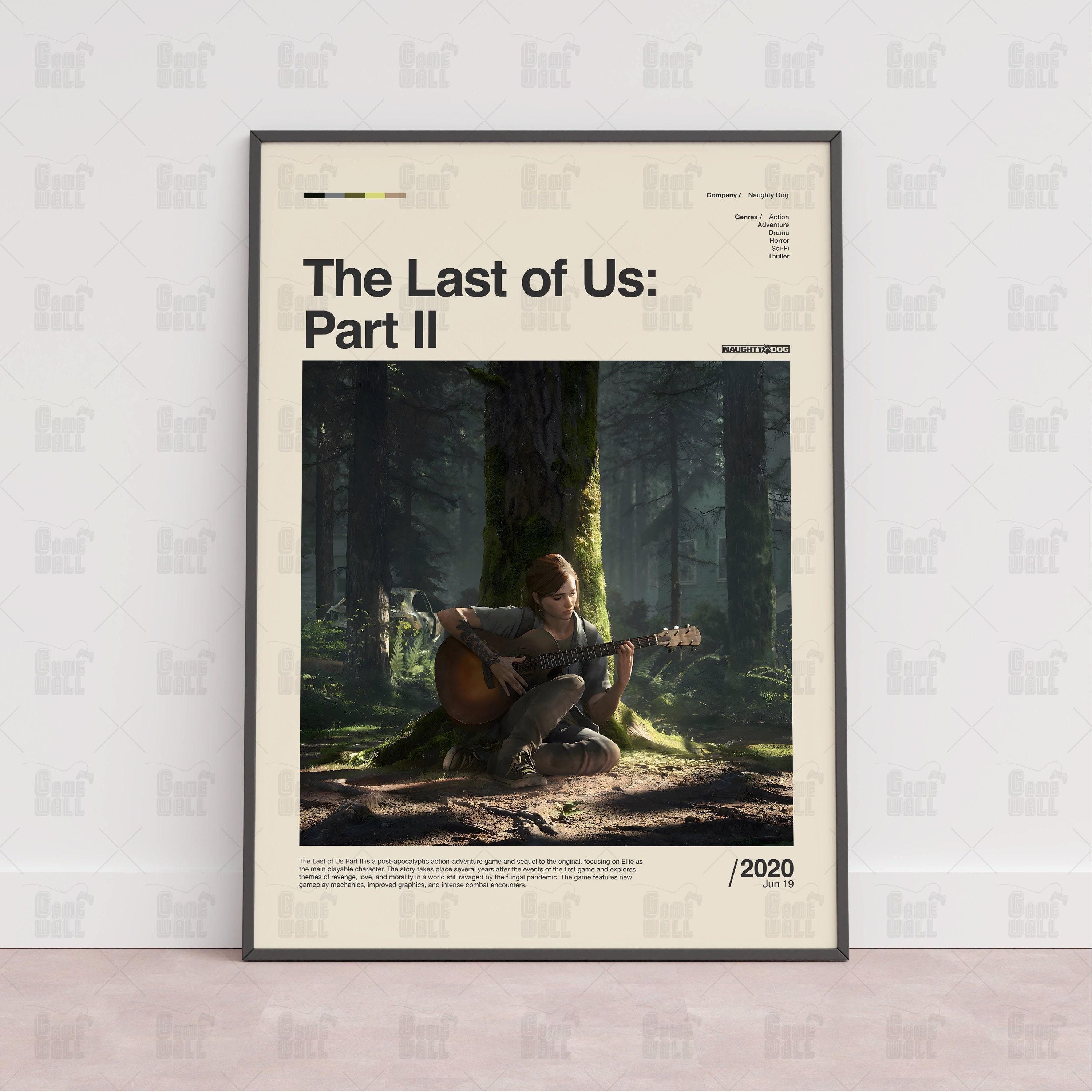 Quadro com Moldura Decorativa e Vidro - The Last of Us Part II // Game Quadro com Moldura Decorativa e Vidro - The Last of Us Part II // Game