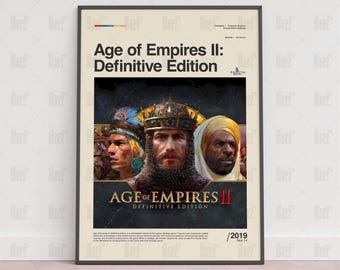 Age of Empires II Definitive Edition-affisch, spelrumsaffisch, spelväggaffisch, speltrycksaffisch, spelgåva, videospelaffisch, spel