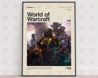 World of Warcraft-affisch, spelrumsaffisch, spelväggaffisch, speltryck, spelgåva, videospelaffisch, spelväggkonst