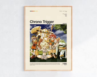 Chrono Trigger-affisch, spelrumsaffisch, spelväggaffisch, speltryck, spelgåva, videospelaffisch, spelkonstväggdekor, spel