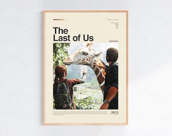 The Last of Us-affisch, spelrumsaffisch, spelväggposter, speltryckaffisch, spelgåva, videospelaffisch, spelväggkonst