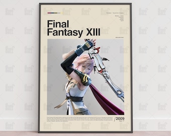 Final Fantasy XIII-affisch, spelrumsaffisch, spelväggaffisch, speltryck, spelgåva, videospelaffisch, spelväggkonst