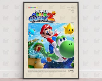 Super Mario Party 2-affisch, spelrumsaffisch, spelväggaffisch, speltryck, spelgåva, videospelaffisch, spelväggkonst