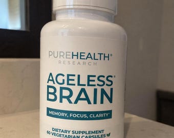 PureHealth Research Ageless Brain for Enhanced Memory & Focus - Brand New Sealed