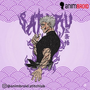 Anime Character Embroidery Design, Digitized Machine Files (PES, VP3, JEF)