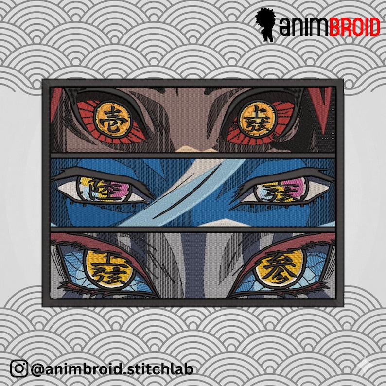 Anime Character Embroidery Design, Digitized Machine Stitch Files (PES ...