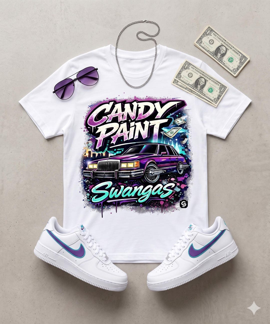 Candy Paint Swangas PNG | Houston Slab Graffiti Streetwear (digital ...