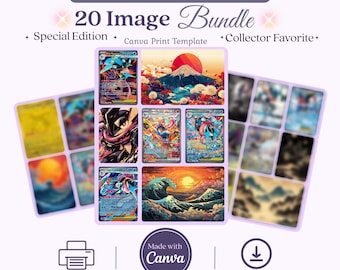 Greninja Inspired Art Bundle Michi Method Binder Inserts Printable Pages Instant Download