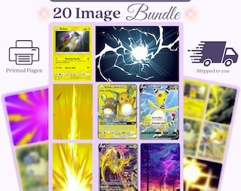 Electric Inspired Art Michi Method Binder Inserts 20 Physical Art Pieces 4 Pages Shipped