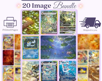 Eeveelution Inspired Art Michi Method Binder Inserts 20 Physical Art Pieces 4 Pages Shipped