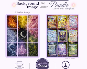 God Pack Theme Top Loader Michi Method Binder Artwork Ready-to-Print Eeveelution Art