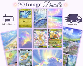 Dragon Inspired Art Michi Method Binder Inserts 20 Physical Art Pieces 4 Pages Shipped